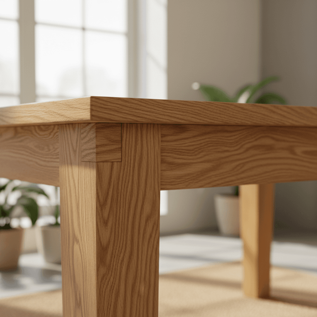 Detail view of woodwork craftsmanship