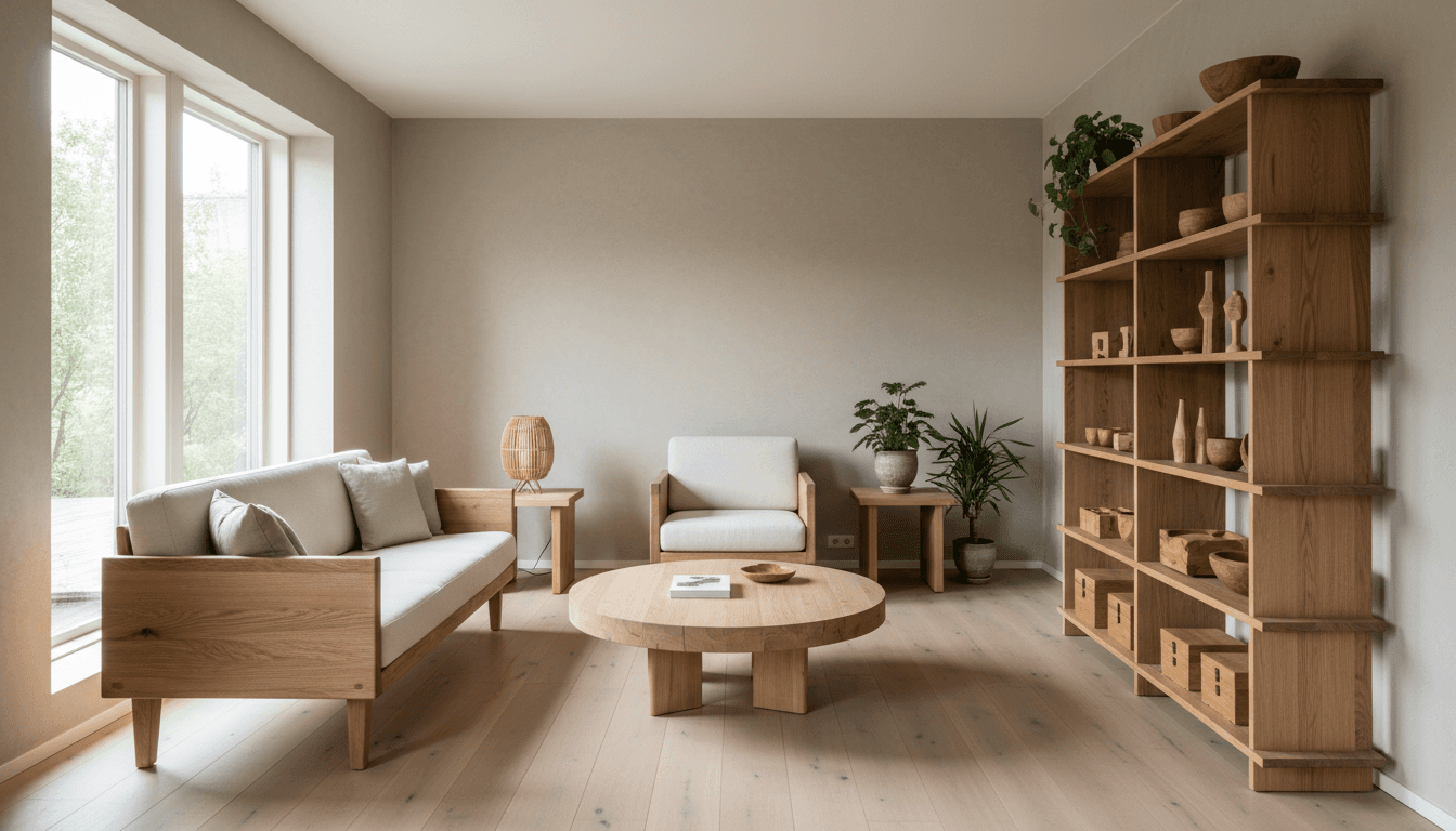 Decorative wooden accent piece made from polished driftwood and reclaimed timber