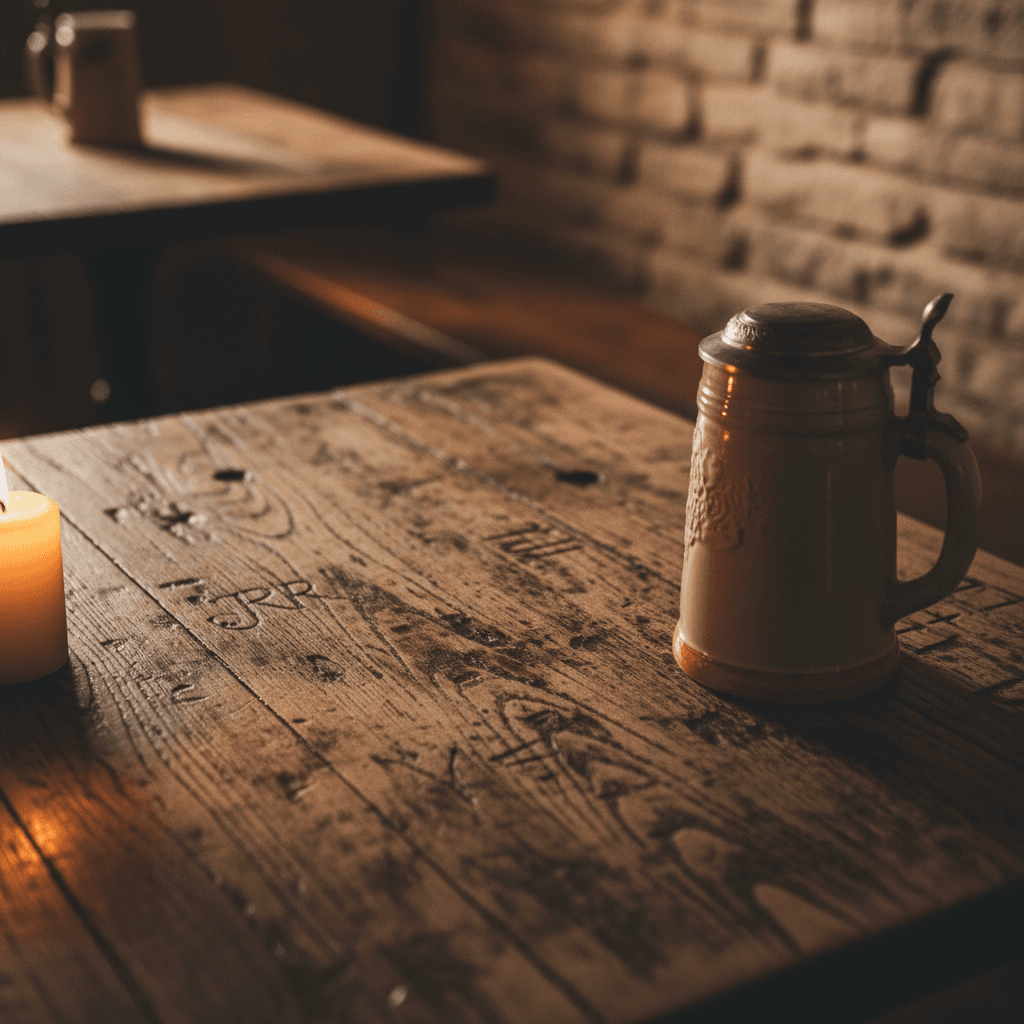 Custom coffee table with natural finish